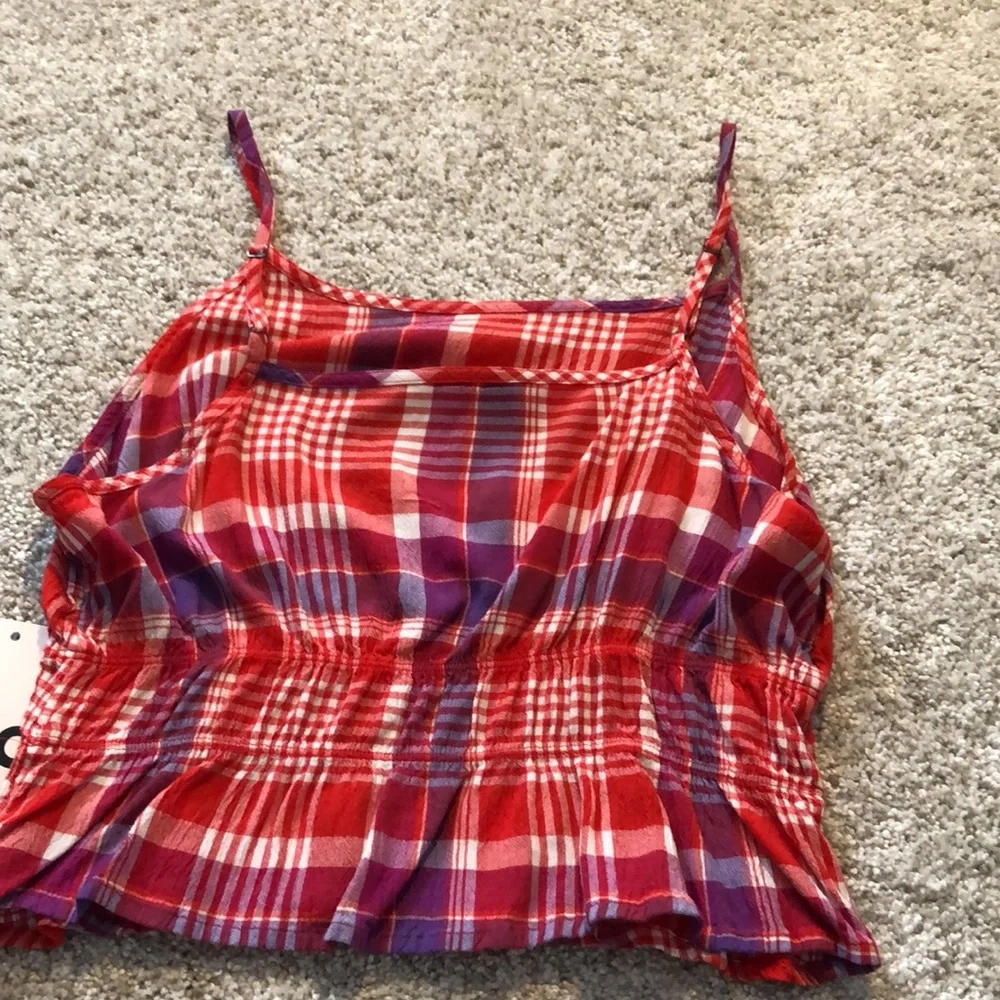 SO plaid crop